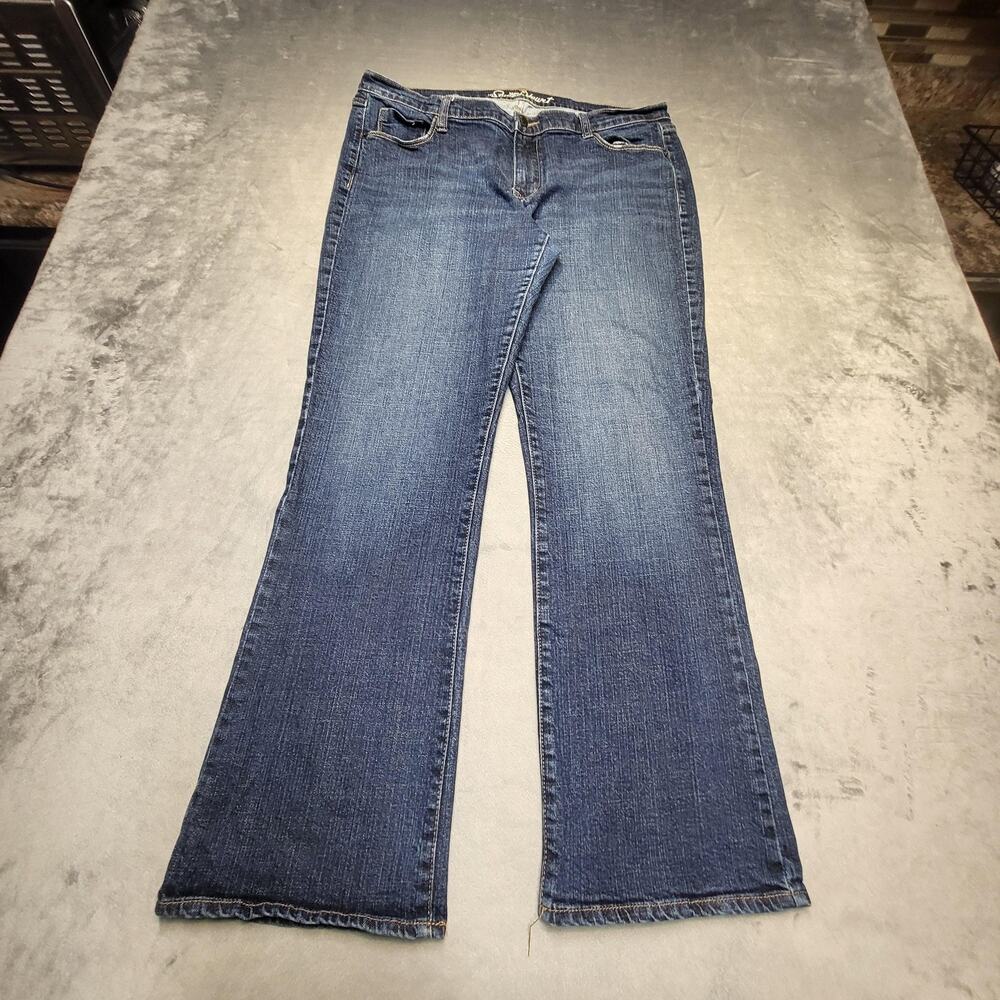 Old Navy Jeans Womens 14 Blue Medium Wash Bootcut‎ Sweetheart Stretch Denim